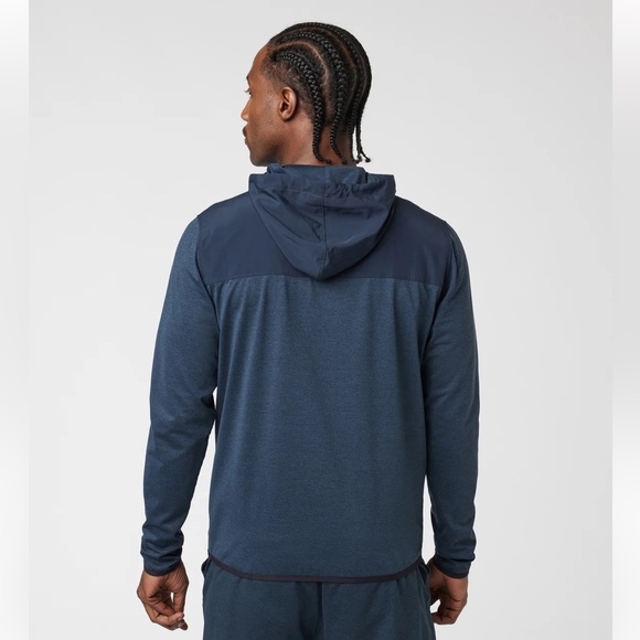 Vuori Sunday Element Track Jacket in Blue Ink Heather Men’s Size XXL - Picture 2 of 16